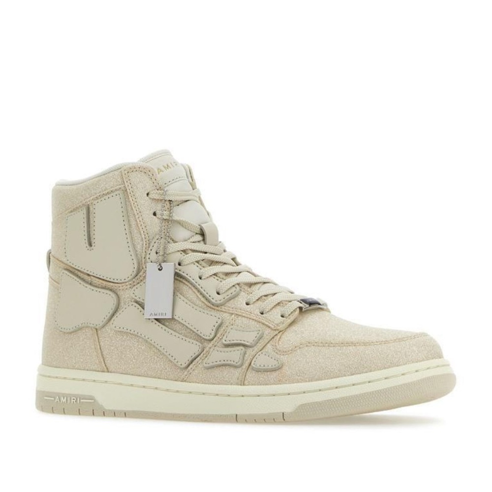 Amiri Beige High-Top Sneakers